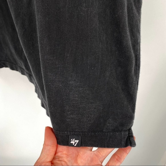 NEW Mens 47 Brand LIII Superbowl Washed Black Polo Shirt - Picture 12 of 13